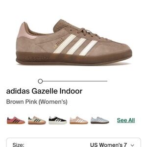 Adidas Gazelle Indoor Women's Sneakers - Brown and Pink